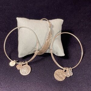 ALEX AND ANI (3) Bracelets. Feather, One Nation - America, Seven Swords. 2014